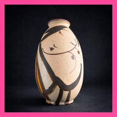Japanese Kokeshi Doll Chinese Shiwan Yugong Kiln Traditional Handmade Pottery