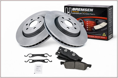 2x BREMSSCHEIBEN + BREMSKLÖTZE VORNE FÜR DODGE DURANGO 2011 - 2020