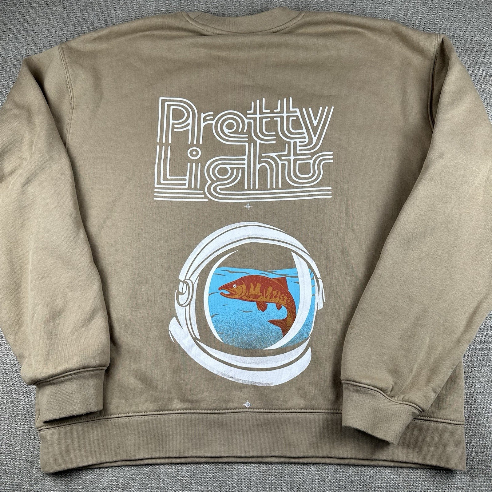 Soundship Spaceship Tour Crewneck Sweatshirt Tan Band