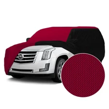 For Chevy K1500 Suburban 92-96 Stormproof Red Custom Car Cover w Black Sides