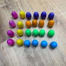 Jesus Figure and 24 Colorful Easter Eggs Mini Toy Christian Religious Toy