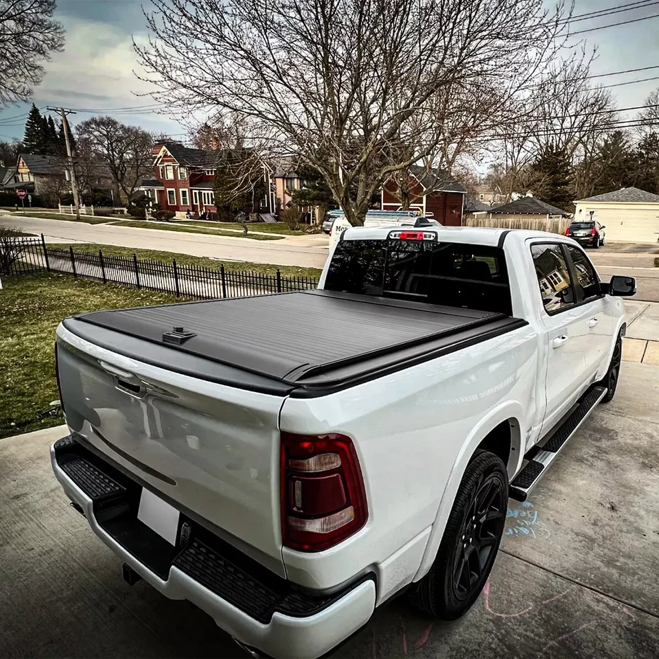 Cubierta rígida retráctil para caja de camioneta de 5,8 ft para GMC Sierra 1500 14-25 Foto 3 de 4