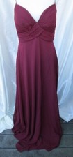 CHRISTINA WU MAHOGANY CHIFFON GOWN SIZE 10 NWT 129