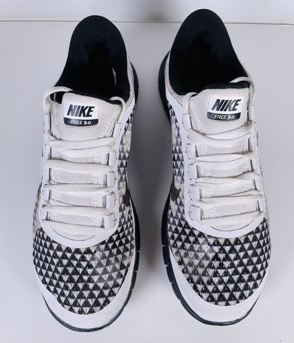 Nike Free 3.0 V5 Women’s 8.5 Athletic Running Shoe White Black Sneakers 631060 - Picture 6 of 13