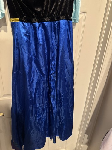 Disney Frozen Anna Traveling Costume Dress Adult Size Large 12-14 No Cape - Picture 14 of 24