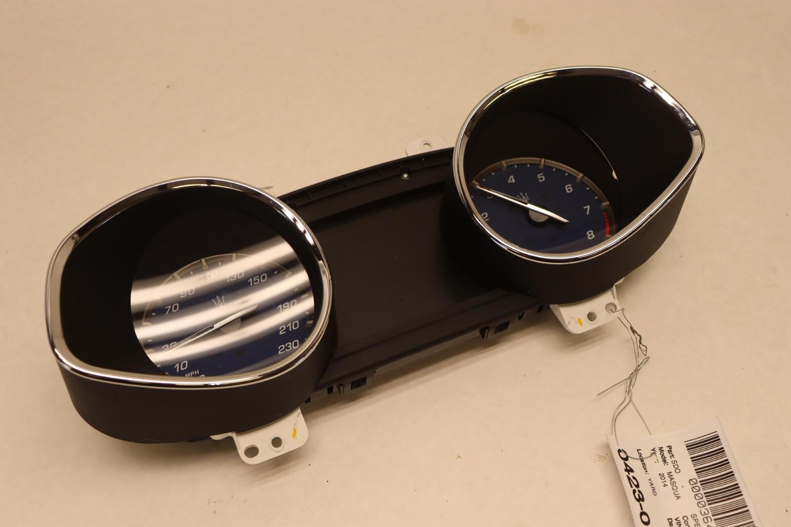 2014 MASERATI QUATTROPORTE GTS INSTRUMENT CLUSTER GAUGE SPEEDOMETER OEM