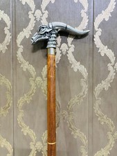 Dragon Head Walking Stick Wooden Shaft Walking Cane