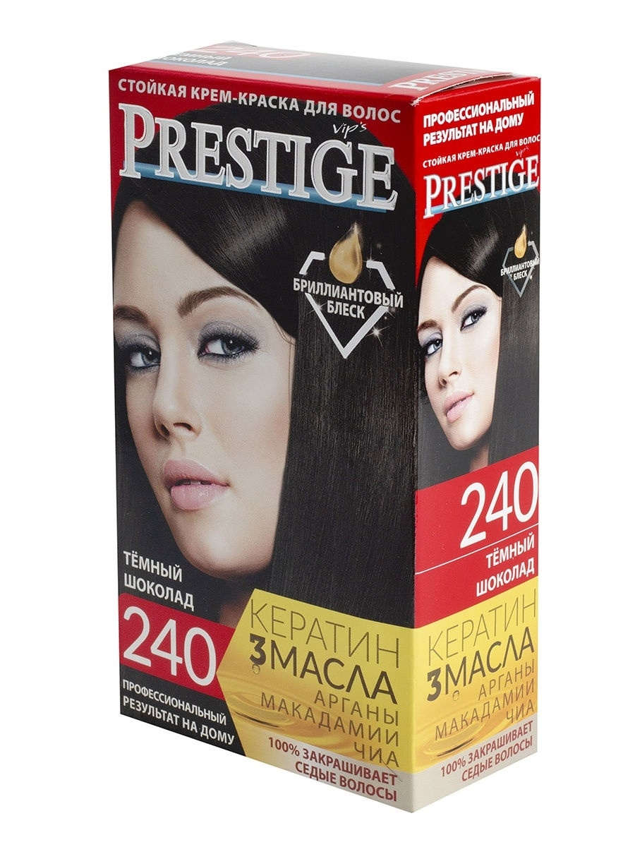 Vip's Prestige Crema colorante resistente per capelli 240 Cioccolato fondente