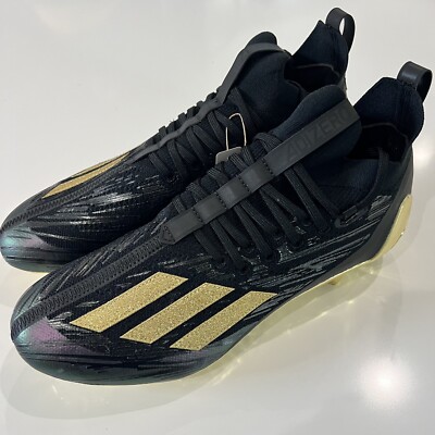 adidas Black Athletic Football Cleats Size 7 Adidas Adizero Primeknit Black Metallic Football Cleats  main image 3