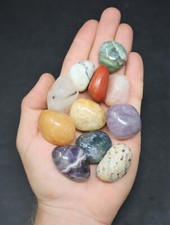 4 oz Assorted Tumbled Stones LARGE: Wholesale 1/4 lb Assorted Tumbled Stones