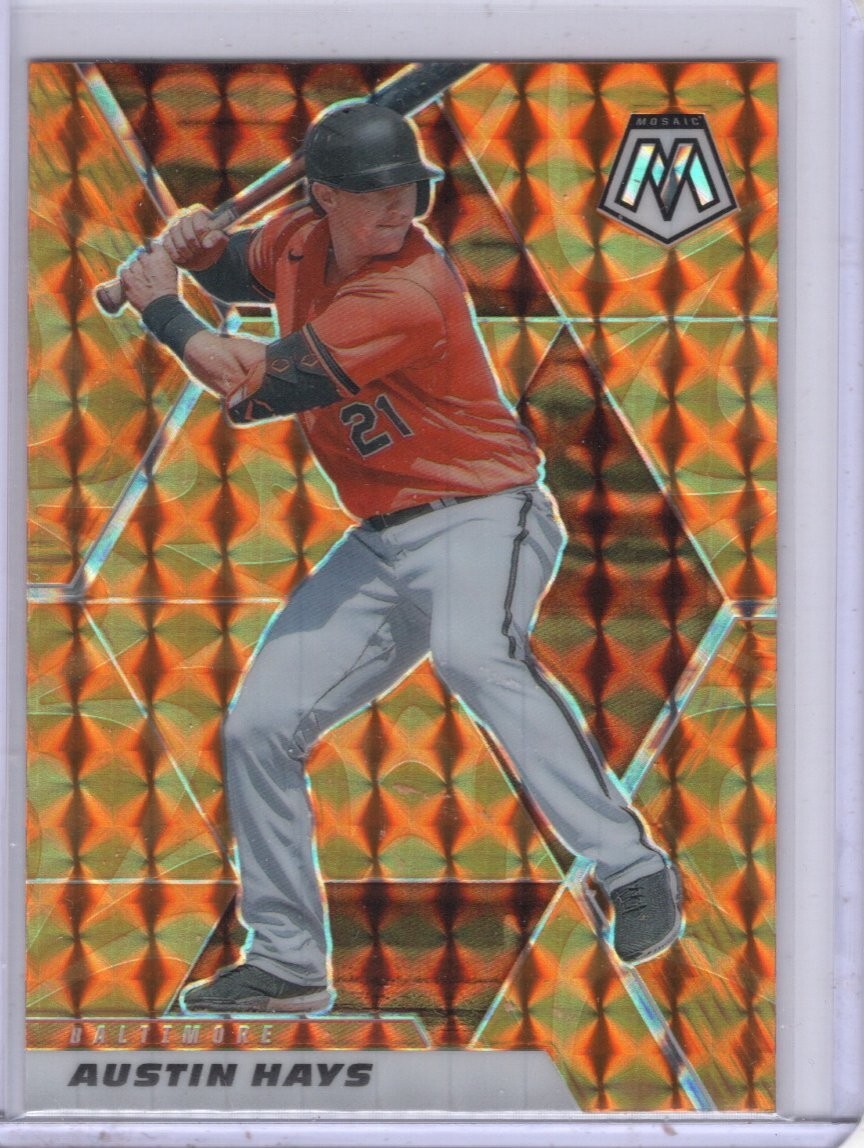 2021 Mosaic Orange Reactive Prizm #71 Austin Hays Baltimore