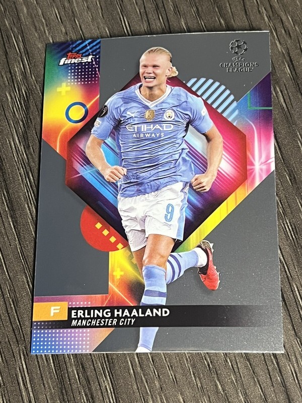 2024 Topps Finest UEFA Club Competitions #121 Erling Haaland Manchester City