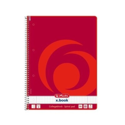 HERLITZ COLLEGEBLOCK KARIERT 80 BLATT SPIRALBLOCK BLOCK NEU