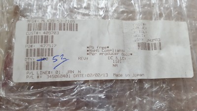 54 PCS OF MOLEX 39-53-2105 FFC & FPC Connectors 10CKT VERT THRUHOLE (U7.3B4)    