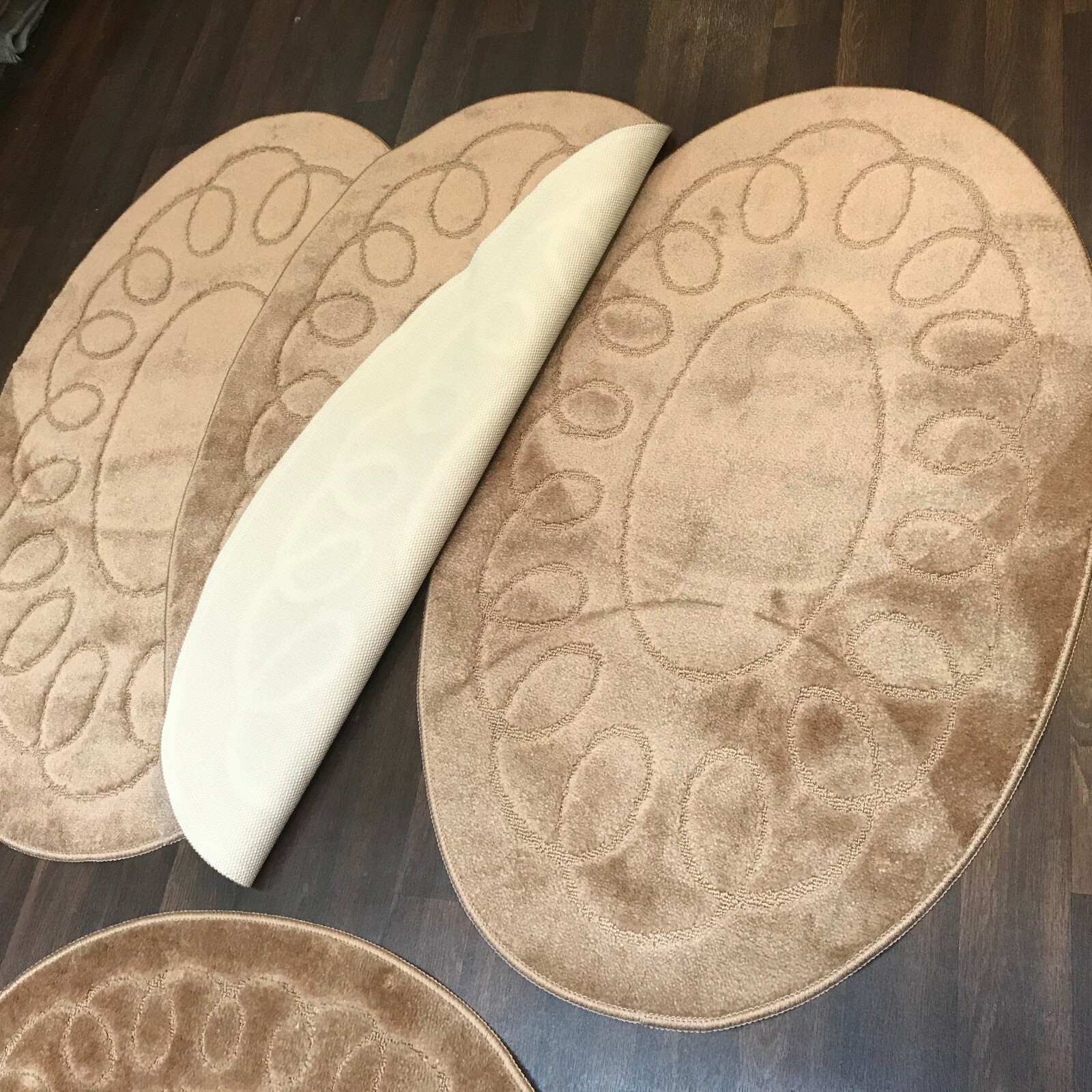 ROMANY GYPSY WASHABLE SETS OF TOURER MATS 67X110CM MATSRUGSBROWN