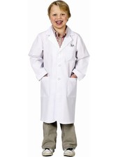 Jr Doctor Lab Coat Child's Costume Medium 6-8