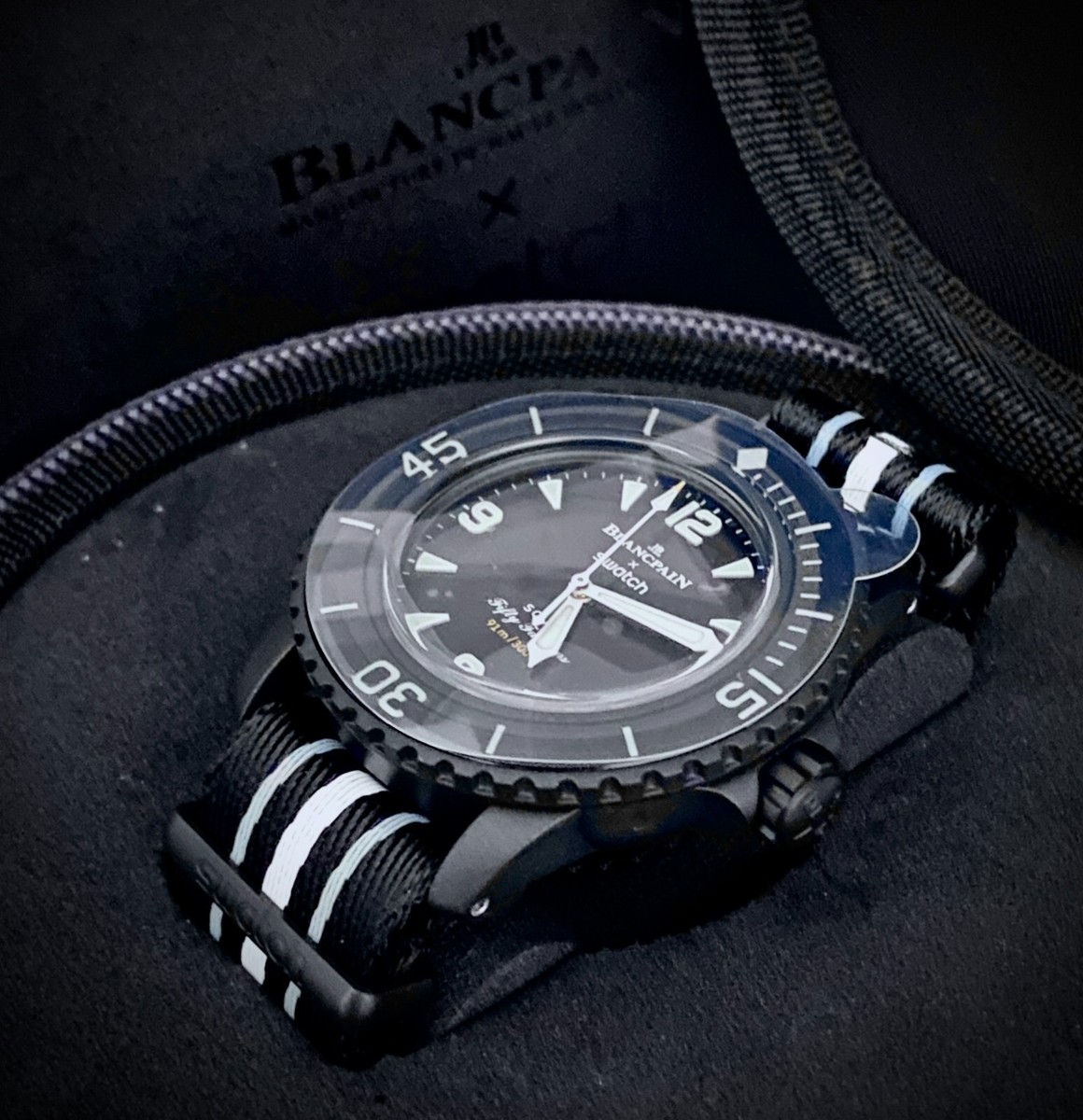 BLANCPAIN x SWATCH OCEAN OF STORMS SCUBA FIFTY FATHOMS 42.3 BLANCPAIN x SWATCH OCEAN OF STORMS SCUBA FIFTY FATHOMS 42.3