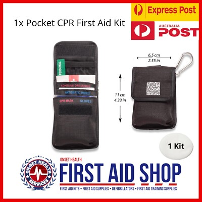 SURVIVAL Pocket CPR KIT + FREE CPR Card - First Aid Supplies | eBay ...