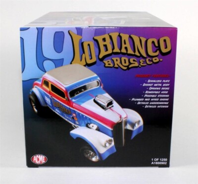 1933 Lo BIANCO WILLY'S GASSER HEMI VINTAGE DRAG RACING CAR ACME 1