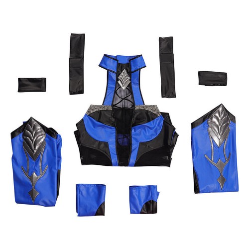 Mortal Kombat 4 Kitana Cosplay Costume Jumpsuit Halloween Outfit Carnival Suit/ - Picture 7 of 8