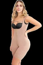 Jackie London Shorts Full Body Shaper W/ Wide Straps - JL2020 Made In Colombia