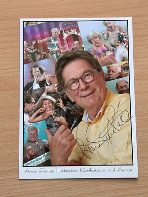 Arno Funke - autograph card original signed - #39496