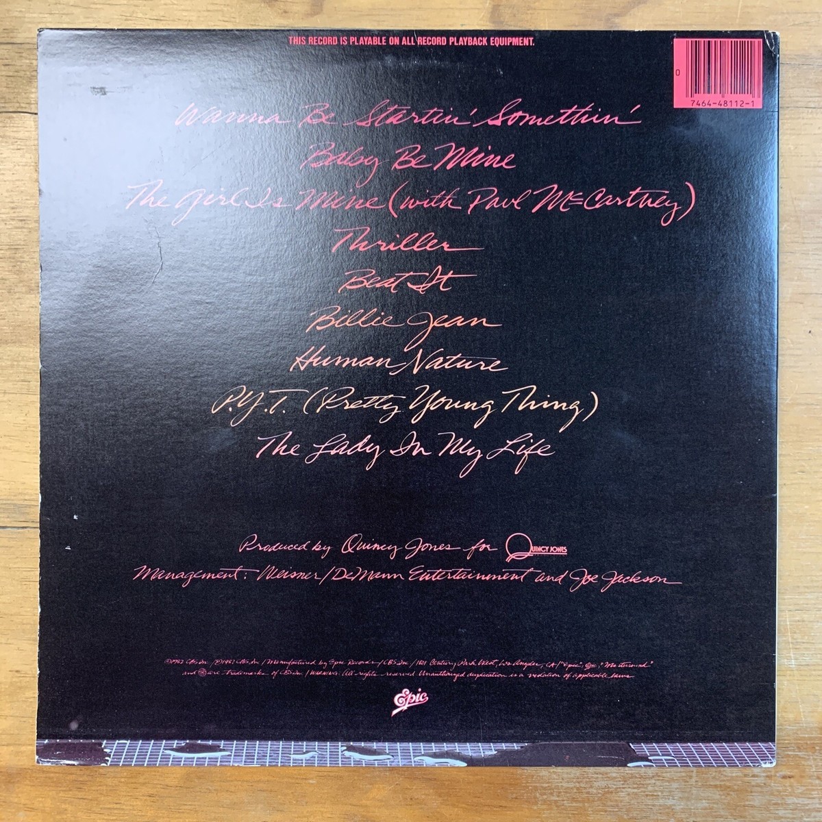Michael Jackson - Thriller | Lp | Half Speed Master | VG+ | 1982