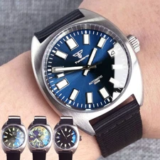 20ATM Diver Tandorio 36mm Sapphire Glass NH35A PT5000 Auto Brushed Mens Watch