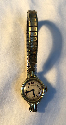Vintage Hamilton S & W Ladies Watch 14k Gold Filled NOT Working Speidel Stretch Vintage Hamilton 14k Gold 17 Jewel Speidel Stretch Band  main image 4