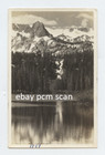 Twin Lakes from Highway Bridge . trees, Mountains and Snow . pc RPPC — photo 1