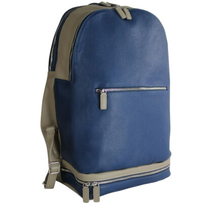Leather Backpack Sport Rucksack Bag Handmade to Order Soft Pebble-Grain Leather