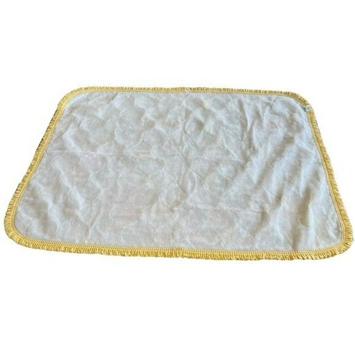 Vintage Sears ABC 123 Puppy Cat Duck Farm Quilted Crib Blanket Ruffled 33.5”x42” - Picture 3 of 11