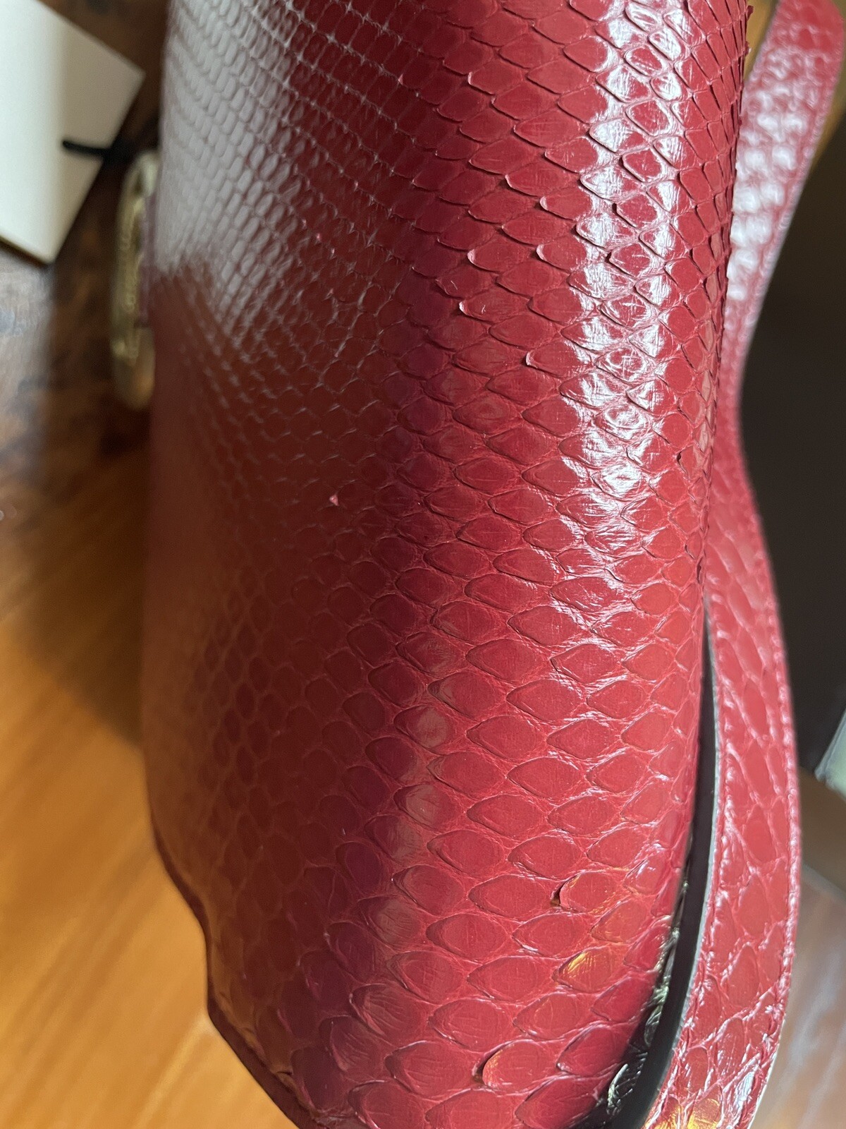 Gucci GG Ring Python Leather Bag - image 8