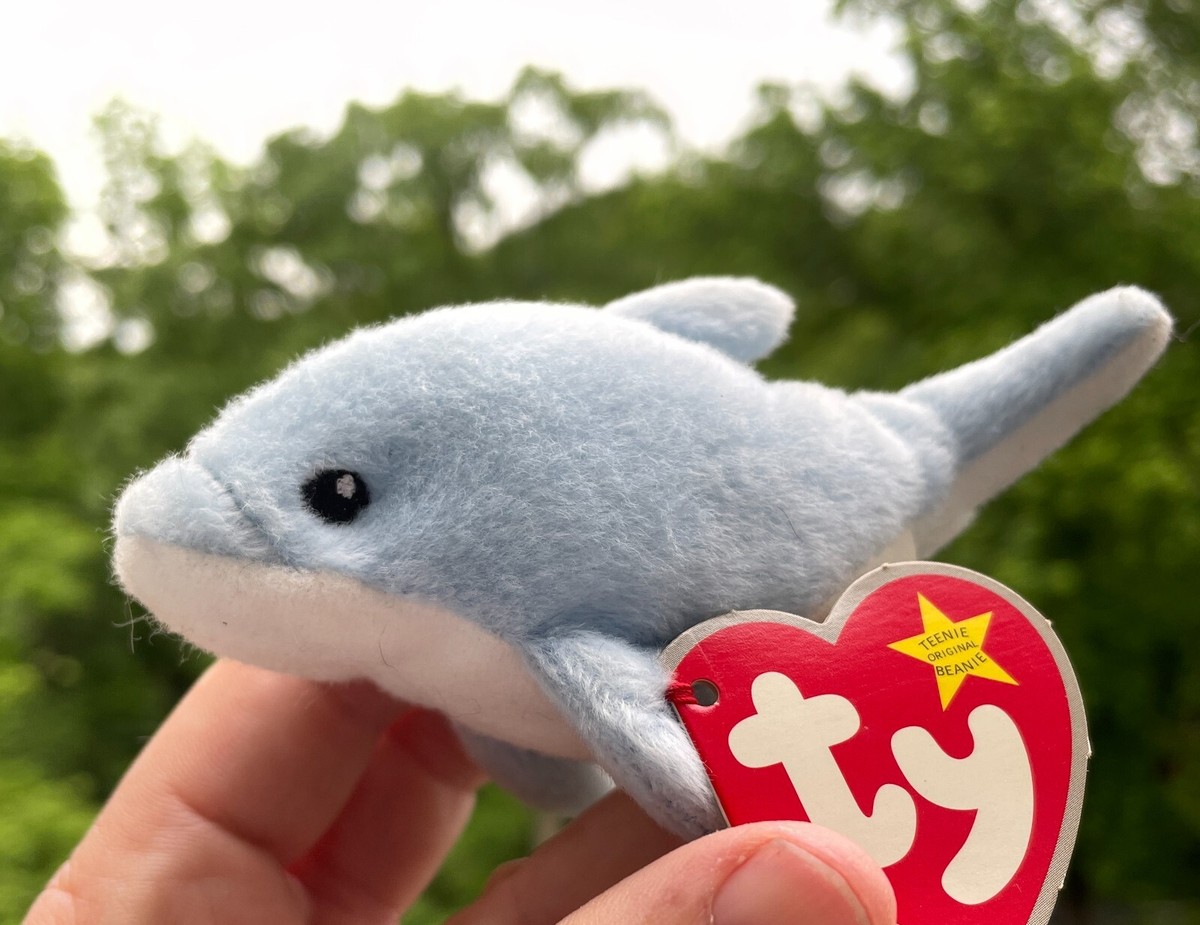 Beaniebaby　購入前にコメントを確認お願い～ Ty Teenie Original Beanie Baby Mcdonalds Clipper the Dolphin 2007