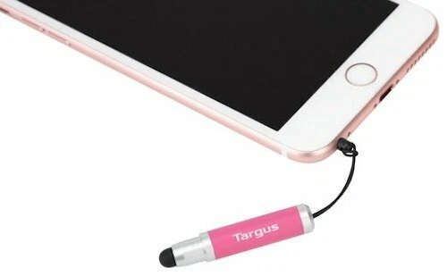Mini lápiz óptico TARGUS (LOTE DE 10 - rosa) para dispositivos de pantalla táctil, teléfonos inteligentes, pestaña Foto 3 de 4