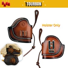 Tourbon Leder Derringer Holster Gürteltasche Fit Bond Arms mit Patronenhalter