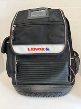 Lenox 30 Pocket Black Ballistic Nylon Backpack Tool Bag Great Used Condition