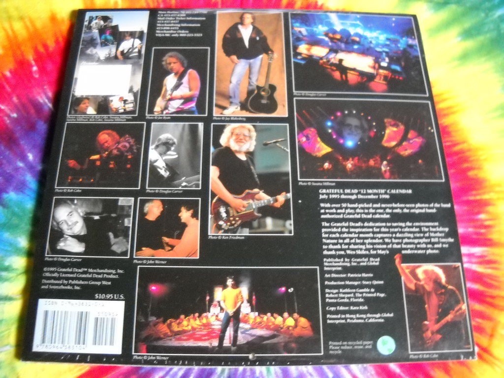 Grateful Dead Calendar, Official 1996 BRAND NEW - Casa del Niño Bilingual  Montessori School
