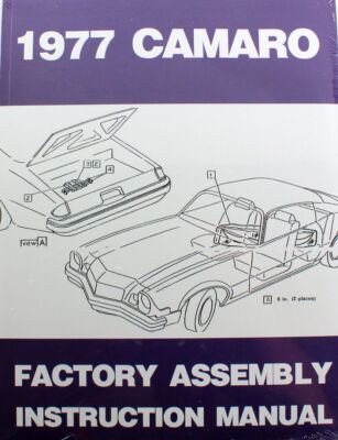 77 Chevy Camaro Factory Assembly Manual Guide Book 1977