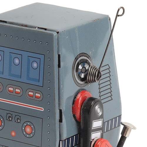 (Wind Up Robot Toy Tinplate Classic Retro Clockwork Vintage Toy Photography - Picture 21 of 22