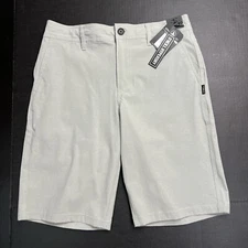 O’Neill Hybrid Hyperdry Board Shorts Loaded Mini Stripe Lt Grey Mens Size 30 NWT