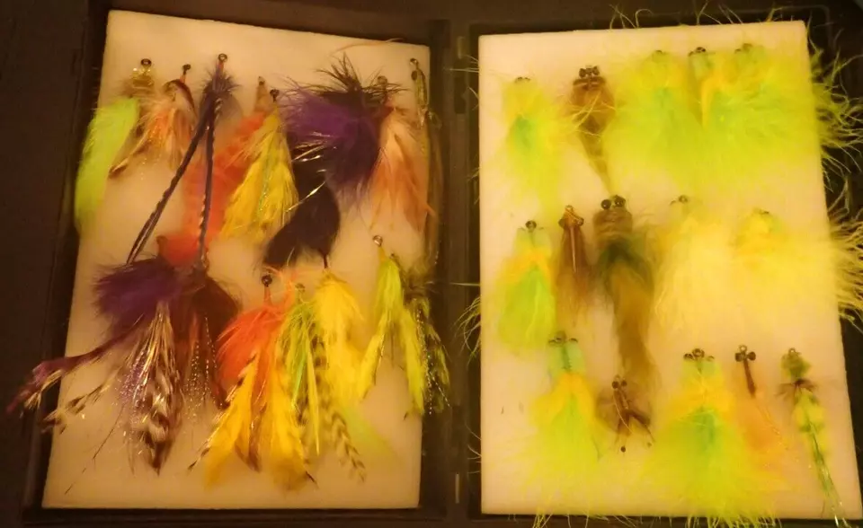 Billy Pate Tibor x30 flats pez hueso moscas atadas por Pat Ford estuche de madera con certificado de autenticidad Foto 2 de 4