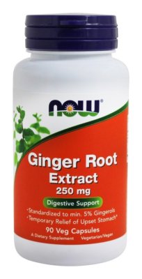 NOW FOODS, GINGER ROOT EXTRACT Digestiv 250mg 90 Veg. Kapseln SUPER PREIS
