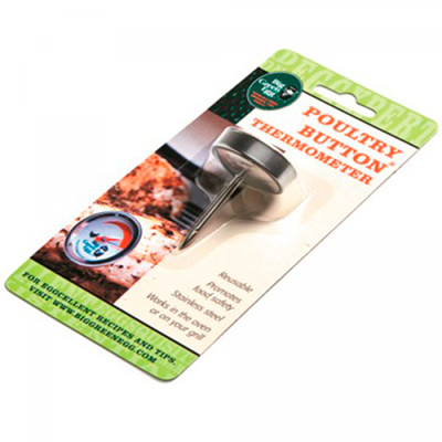 Big Green Egg Factory Stainless Reusable Poultry Button Thermometer BGE-BUTPO