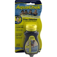 Test Strips, AquaChek Yellow, 4-in-1, Free Chlorine, 50 ct