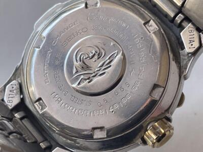 SEIKO SCUBA 200m 3E25-0A30 Stainless Steel Base Metal Wristwatches