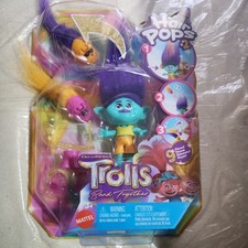 Dreamworks Trolls Band Together Branch Small Doll Figure Hair Pops 9 Pieces