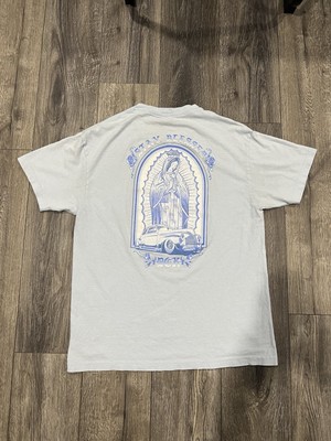 DGK Lo-Side Stay Blessed Virgin Mary Blue Gangster Graphic T Shirt