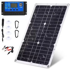 Solarpanel 12V Solar Panel Kit 100W Solarmodul mit Laderegler für Camping Boot