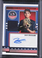 2023 USA Stars & Stripes #NTDP-ZS Zach Strickland Jersey Auto